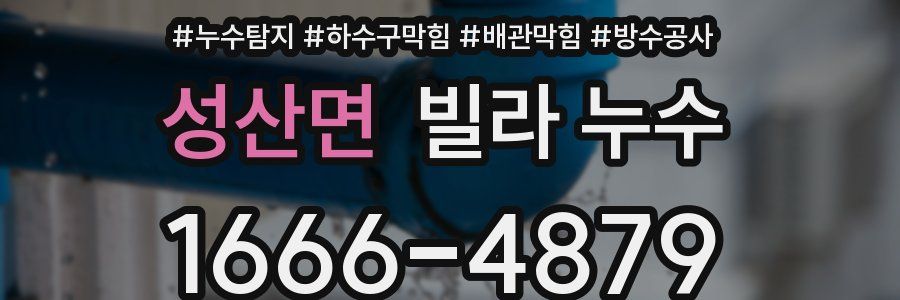 성산면 빌라 누수