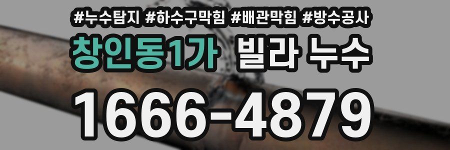 창인동1가 빌라 누수