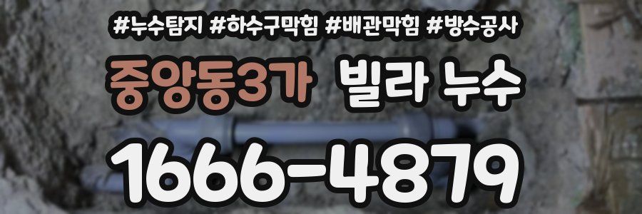 중앙동3가 빌라 누수
