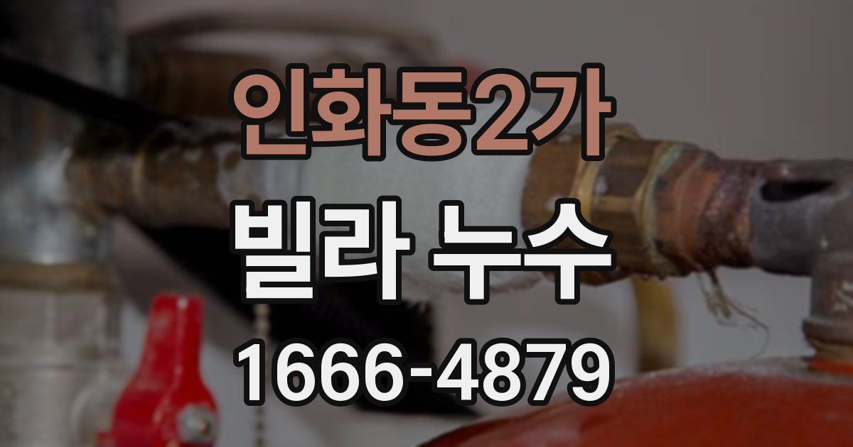 인화동2가 빌라 누수