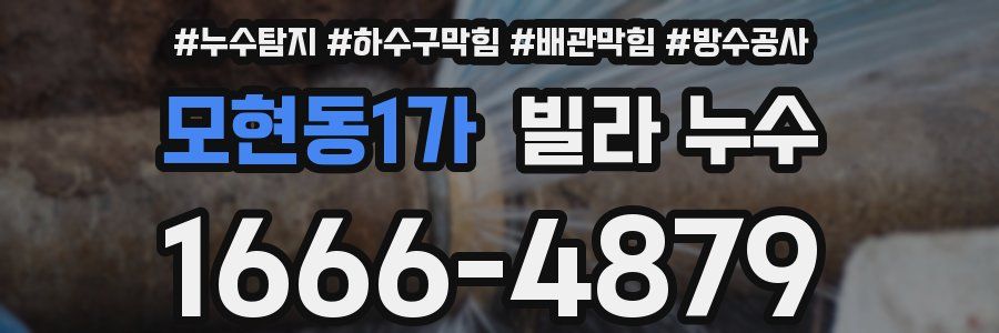 모현동1가 빌라 누수