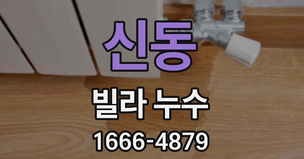 신동 빌라 누수