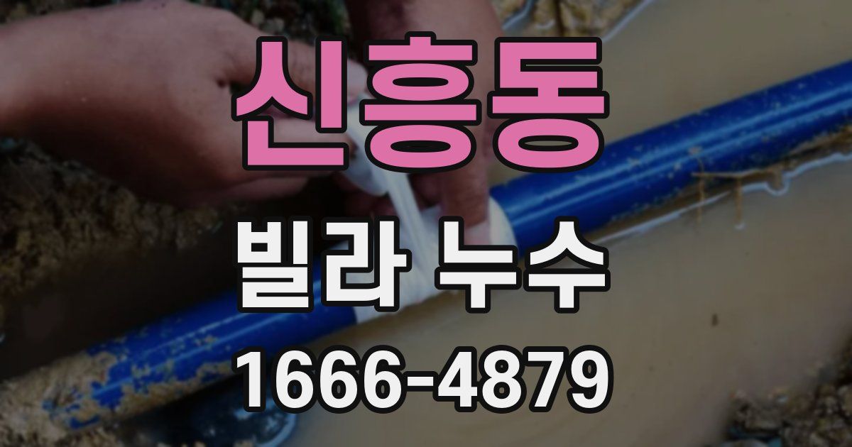 신흥동 빌라 누수