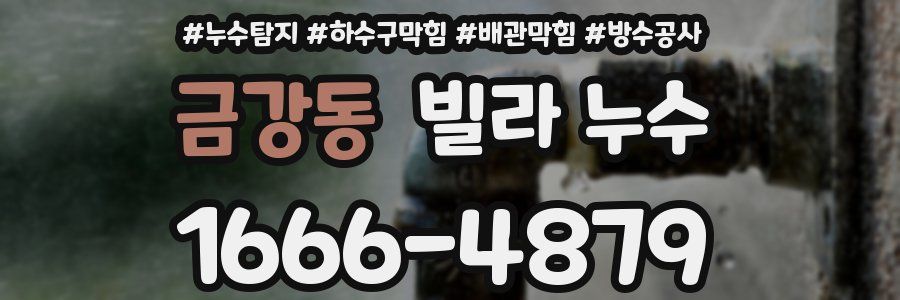 금강동 빌라 누수