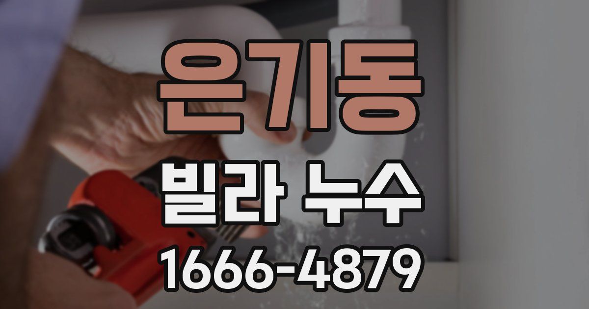 은기동 빌라 누수