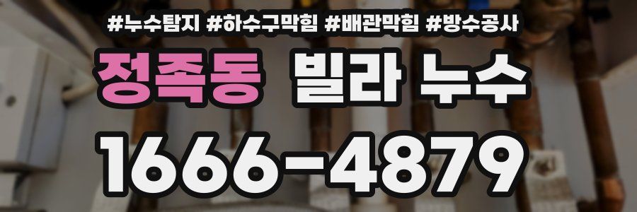 정족동 빌라 누수
