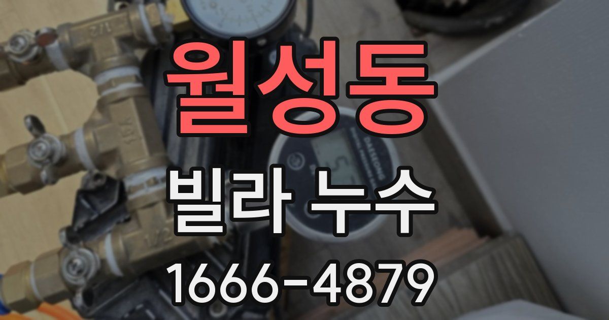 월성동 빌라 누수