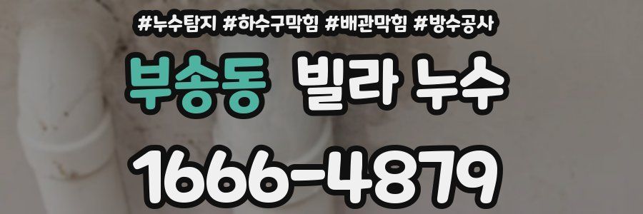 부송동 빌라 누수