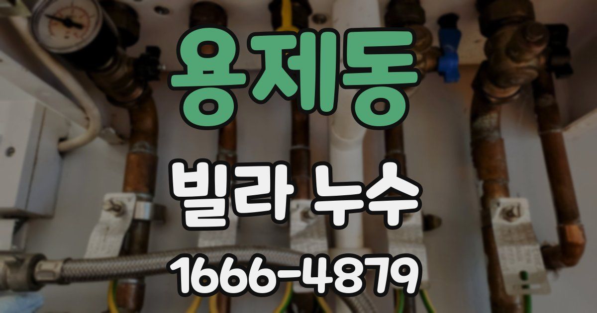 용제동 빌라 누수