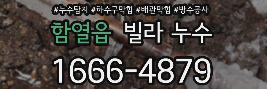 함열읍 빌라 누수