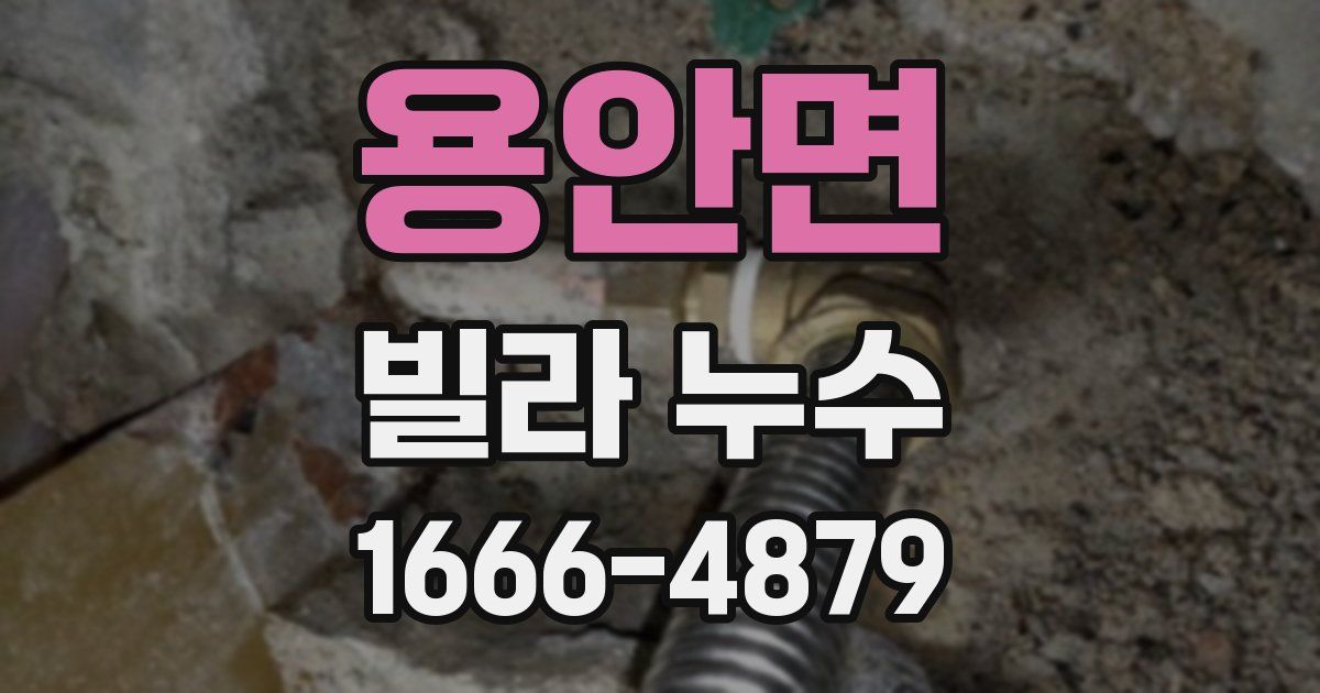 용안면 빌라 누수