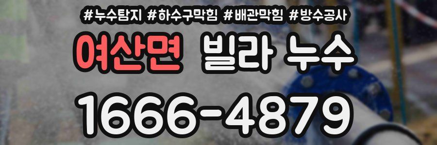 여산면 빌라 누수