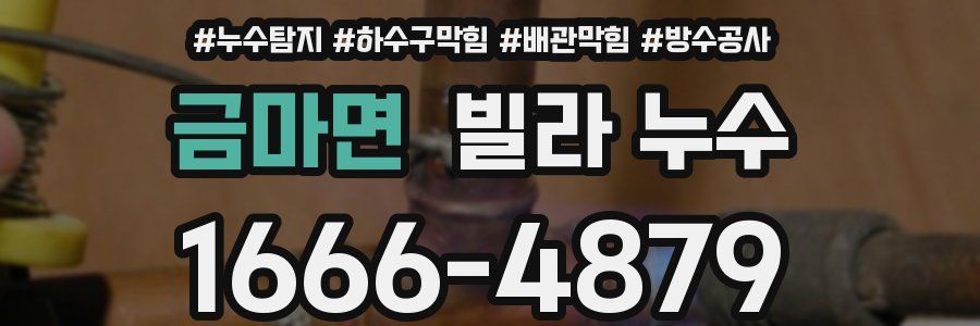 금마면 빌라 누수