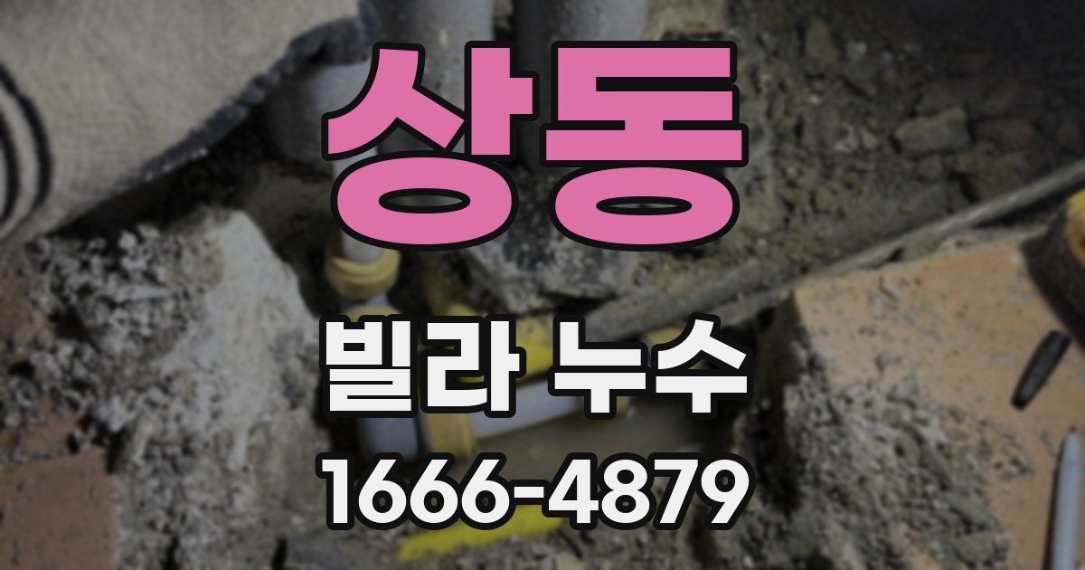 상동 빌라 누수