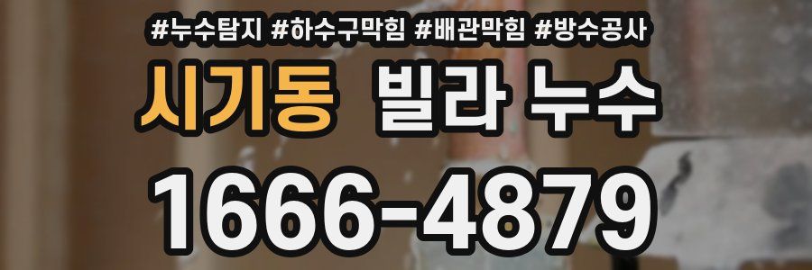 시기동 빌라 누수