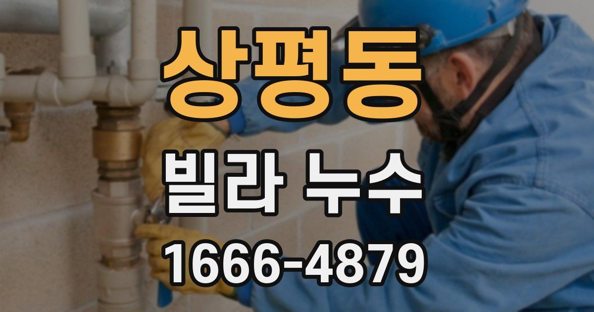 상평동 빌라 누수