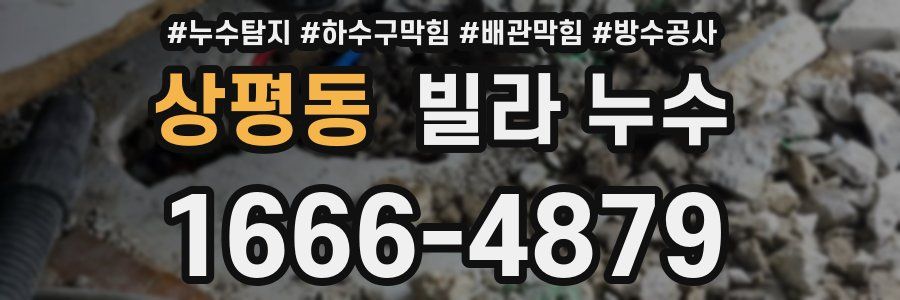 상평동 빌라 누수