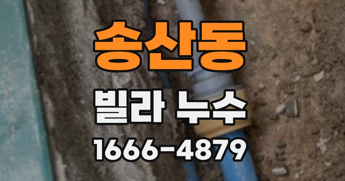 송산동 빌라 누수