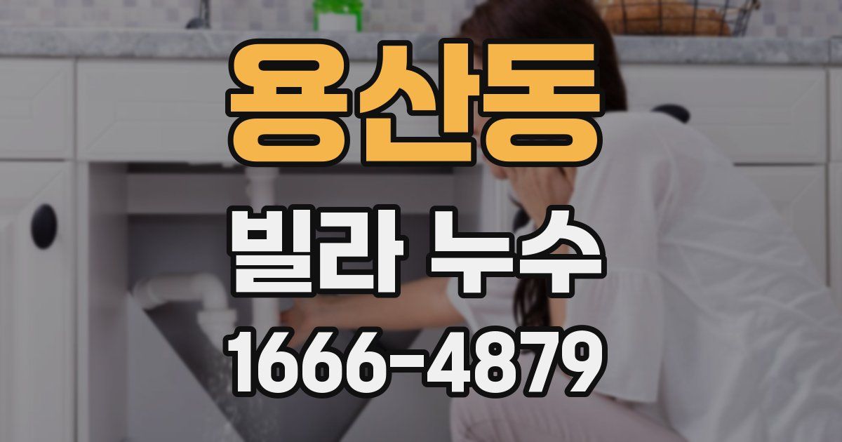 용산동 빌라 누수