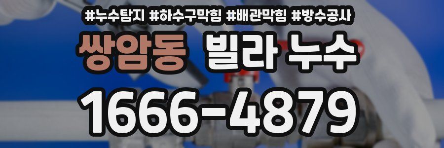 쌍암동 빌라 누수