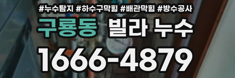 구룡동 빌라 누수