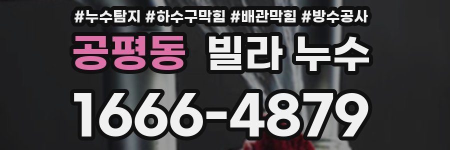 공평동 빌라 누수