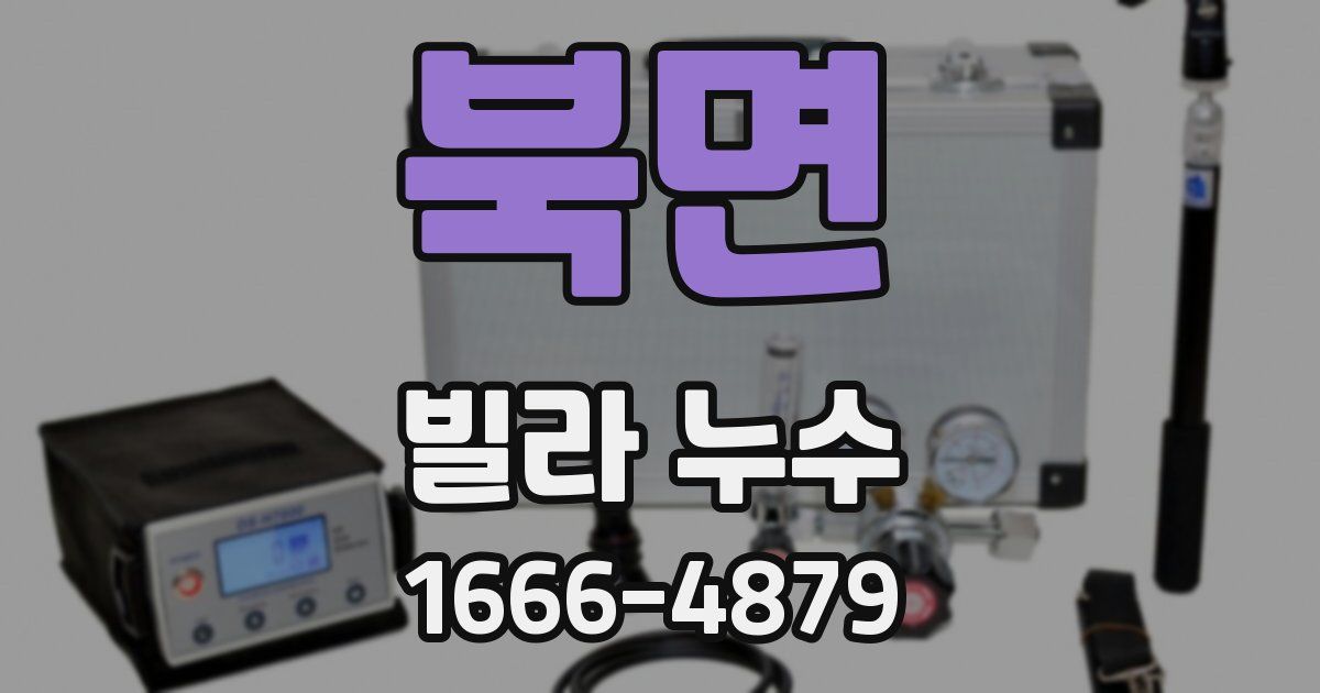북면 빌라 누수