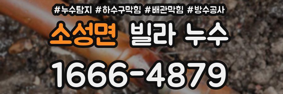 소성면 빌라 누수