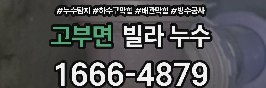 고부면 빌라 누수