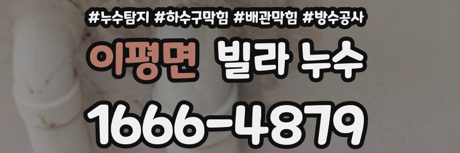 이평면 빌라 누수