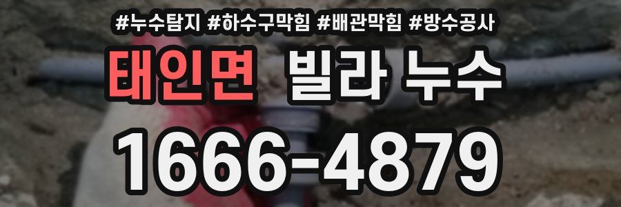 태인면 빌라 누수