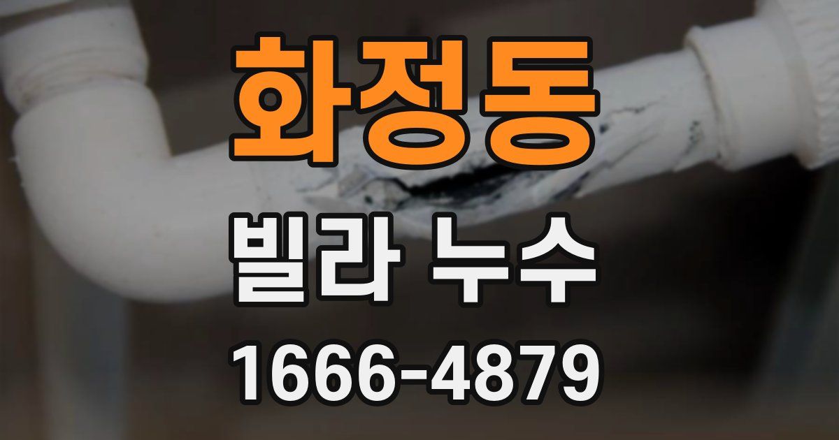 화정동 빌라 누수