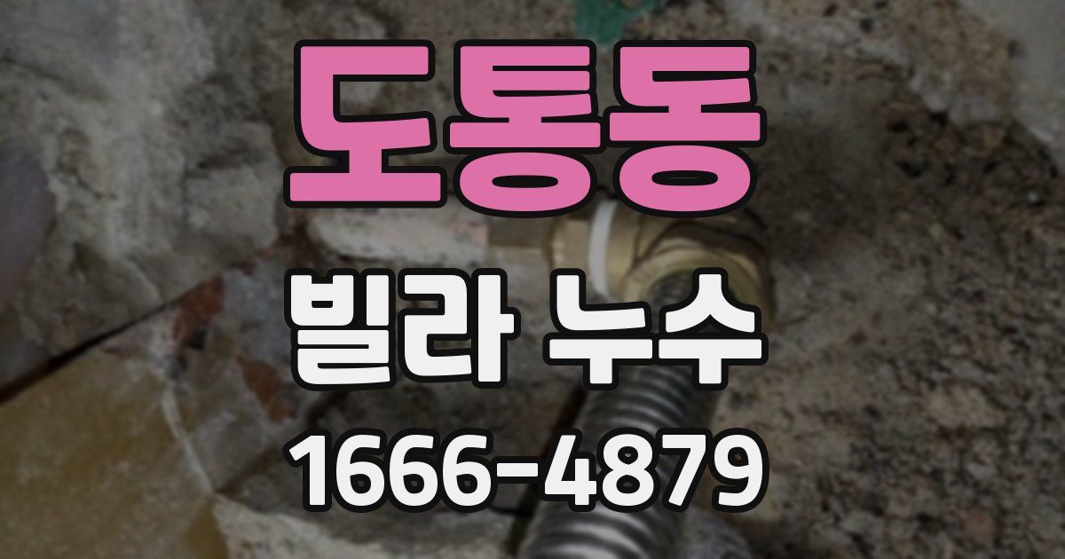 도통동 빌라 누수