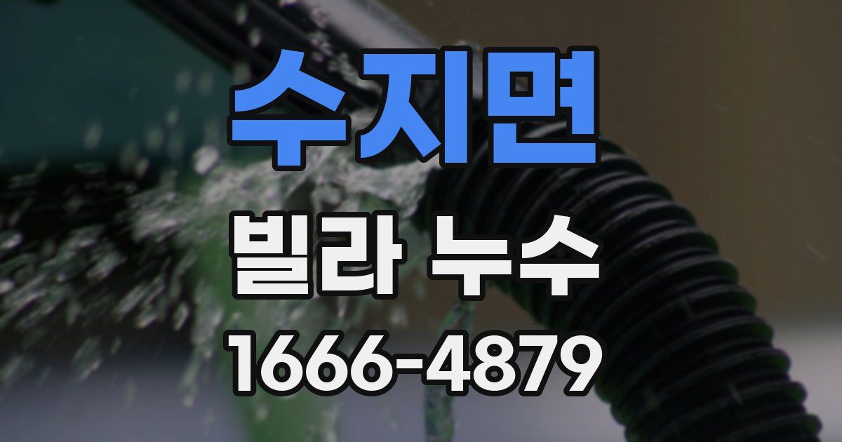 수지면 빌라 누수