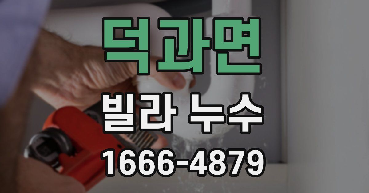 덕과면 빌라 누수