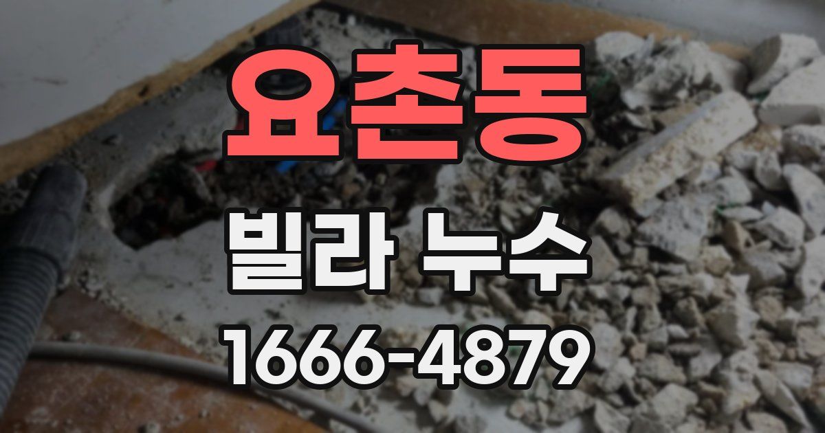 요촌동 빌라 누수