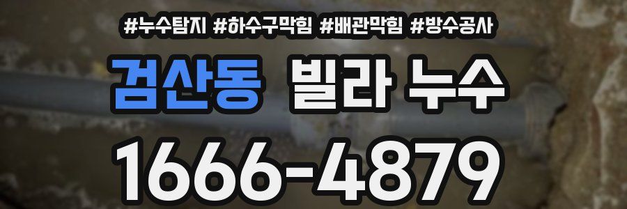 검산동 빌라 누수