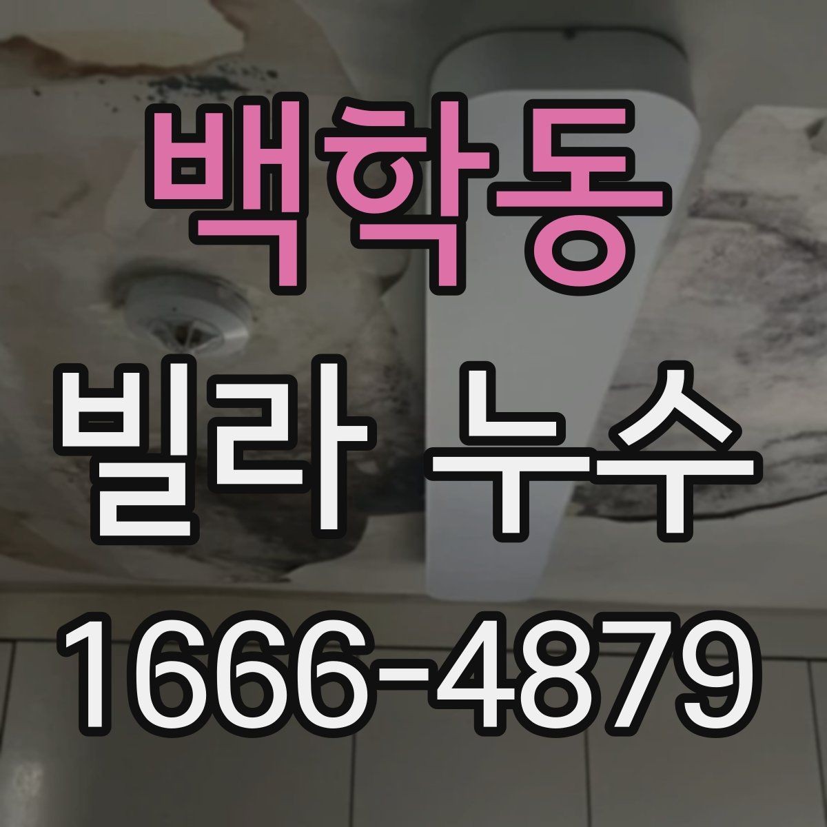 백학동 빌라 누수 발생 장소별 특징 정리