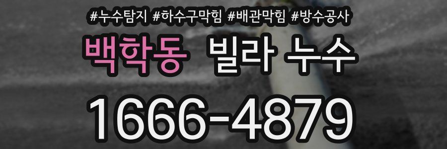 백학동 빌라 누수