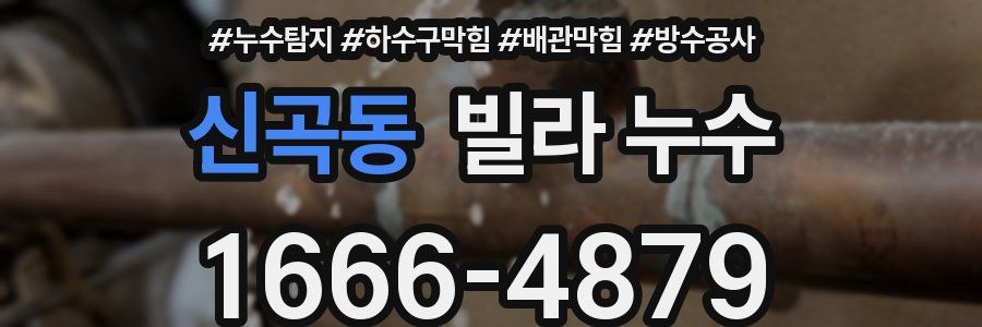 신곡동 빌라 누수
