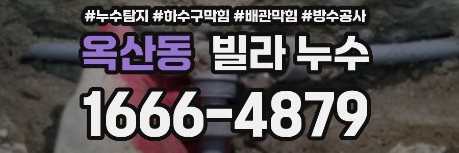 옥산동 빌라 누수