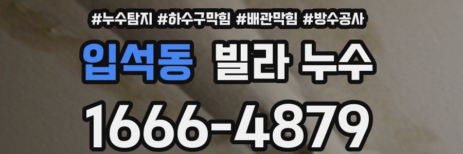 입석동 빌라 누수