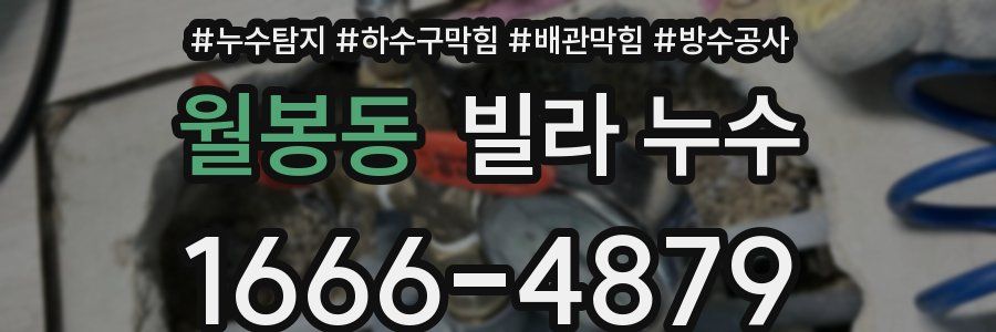 월봉동 빌라 누수