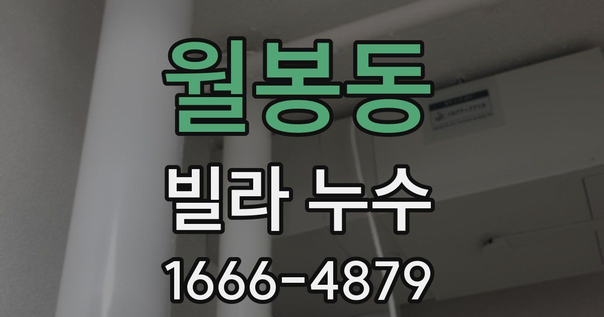 월봉동 빌라 누수