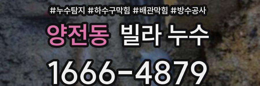 양전동 빌라 누수