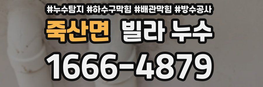 죽산면 빌라 누수