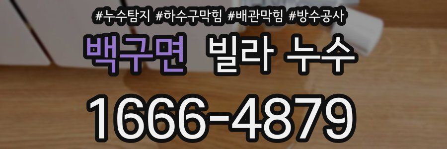 백구면 빌라 누수