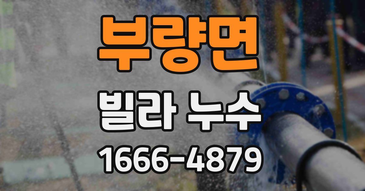 부량면 빌라 누수