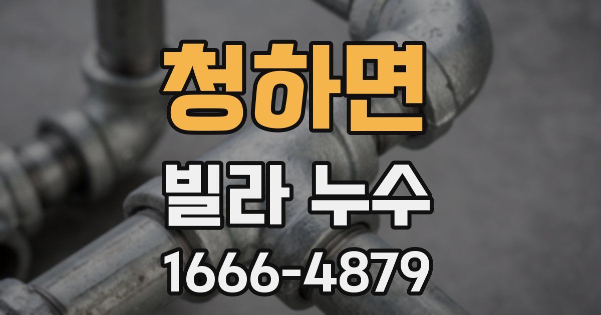 청하면 빌라 누수