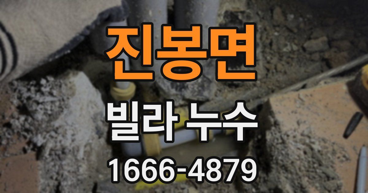 진봉면 빌라 누수